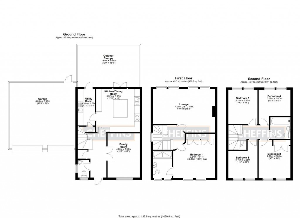 Floorplans For Guernsey Way, Littleport, Ely