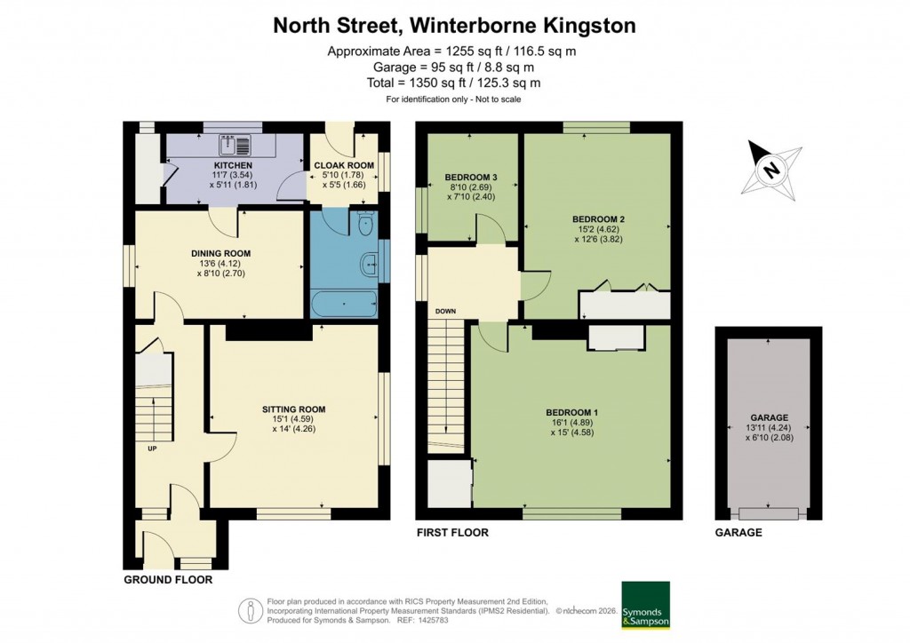 Floorplans For North Street, Winterborne Kingston, Blandford Forum