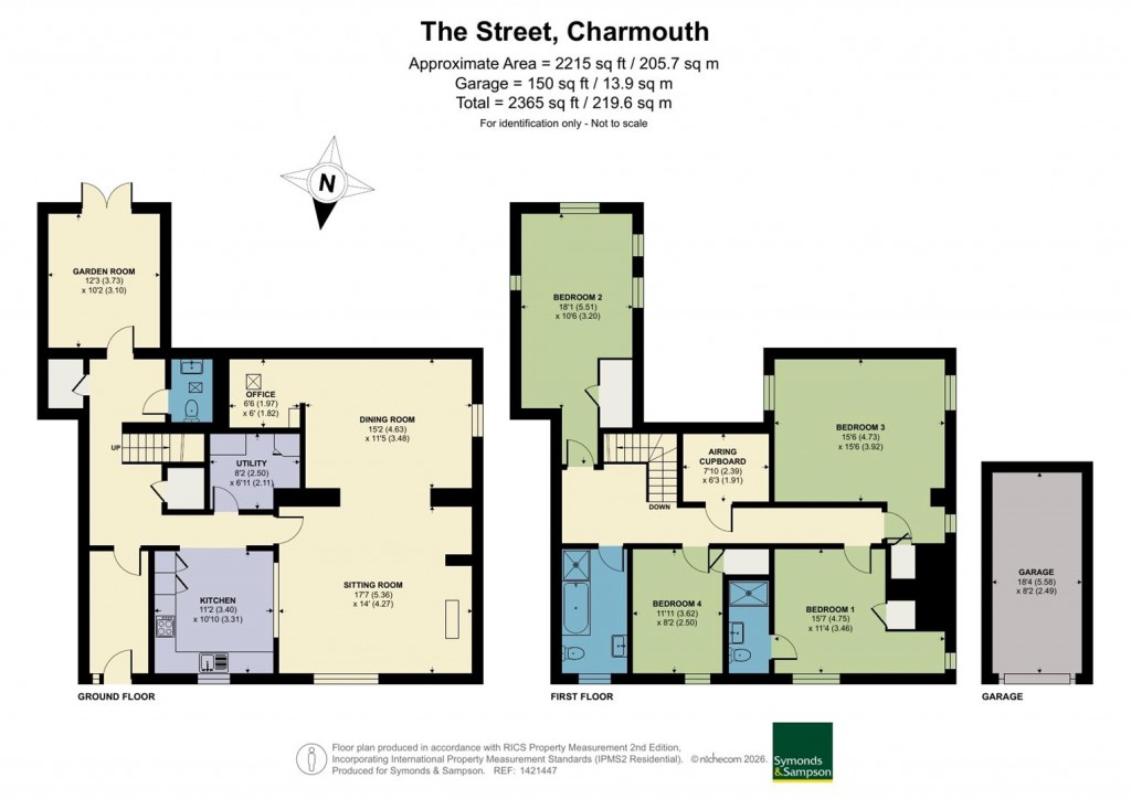 Floorplans For The Street, Charmouth, Bridport