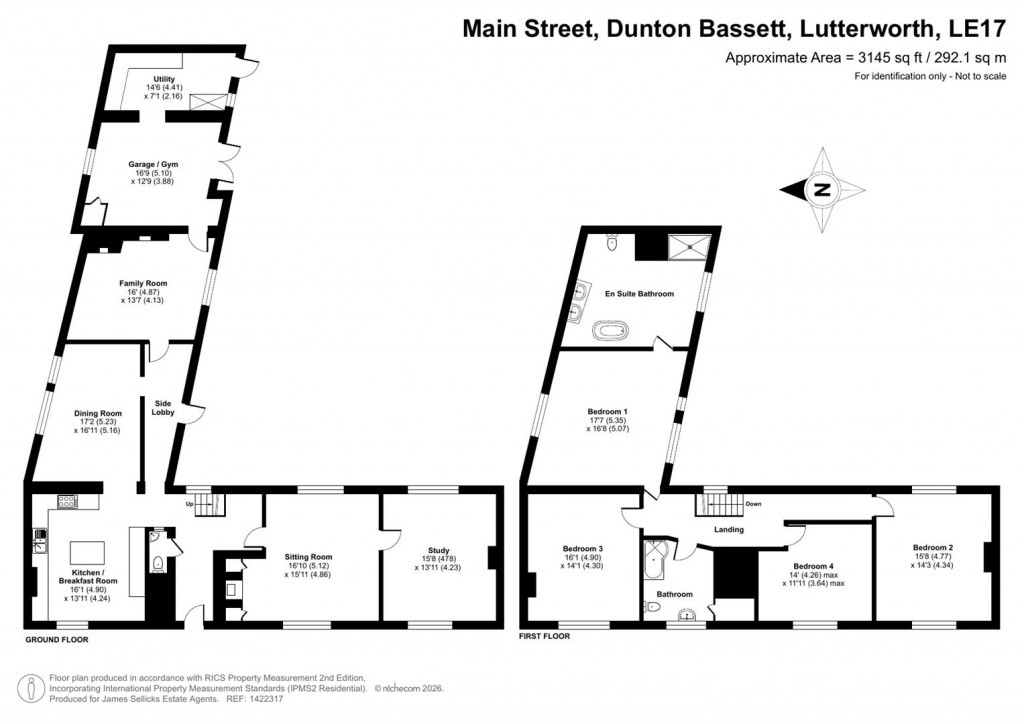Floorplans For Bloomhills Farmhouse, Dunton Bassett, Lutterworth