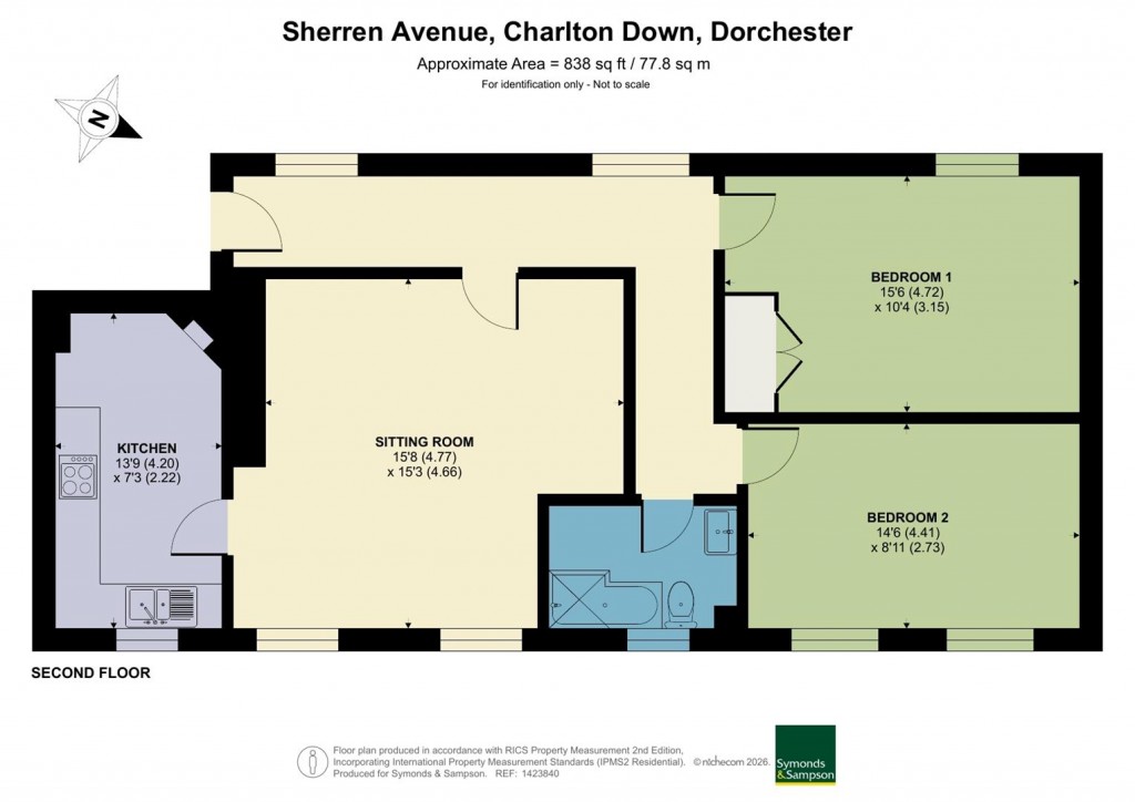 Floorplans For Sherren Avenue, Charlton Down, Dorchester