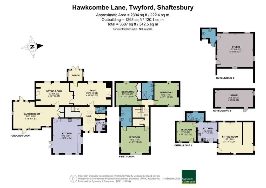 Floorplans For Hawkcombe Lane, Twyford, Shaftesbury