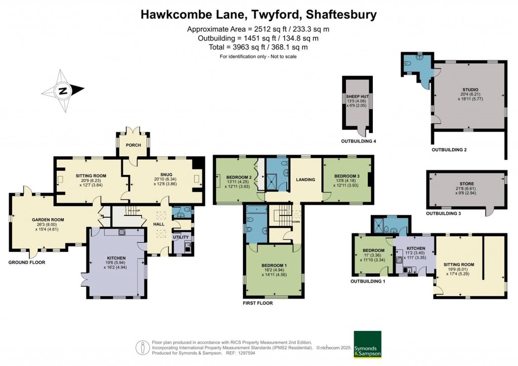 Floorplans For Hawkcombe Lane, Twyford, Shaftesbury