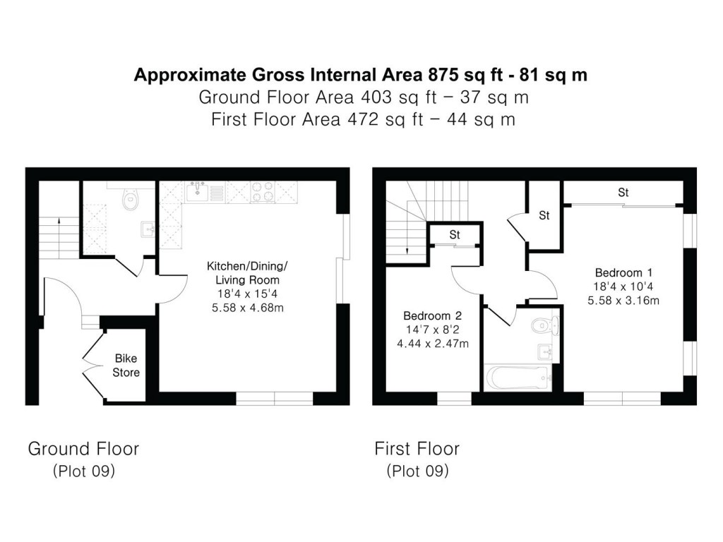 Floorplans For Cameron Road, Cambridge