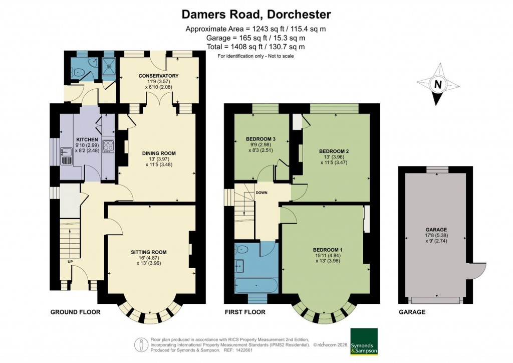 Floorplans For Damers Road, Dorchester