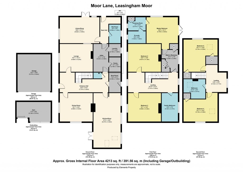 Floorplans For Moor Lane, Leasingham Moor, Sleaford