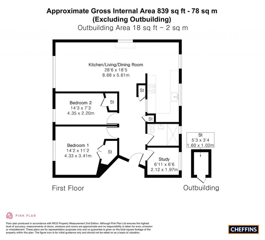 Floorplans For Sherlock Close, Cambridge