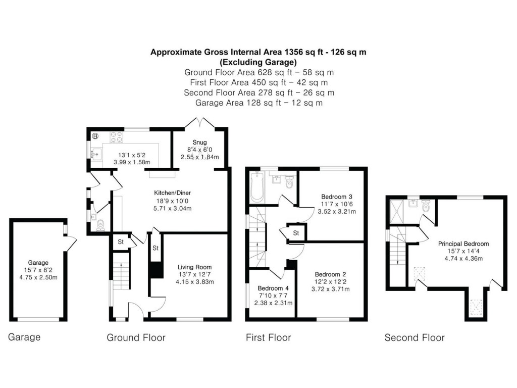 Floorplans For Upsheres, Saffron Walden