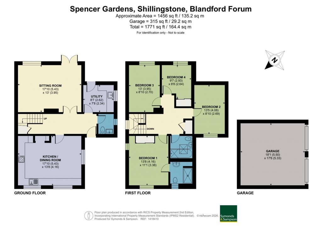 Floorplans For Spencer Gardens, Shillingstone, Blandford Forum