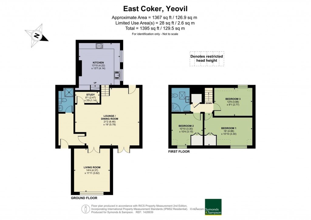Floorplans For Mews Cottage, East Coker, Yeovil