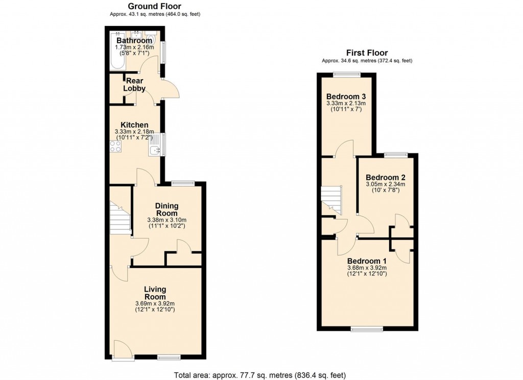 Floorplans For Falmouth Street, Newmarket