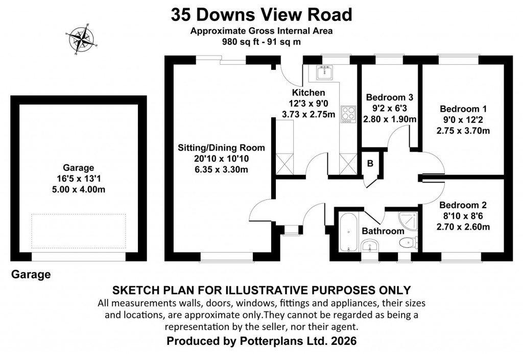 Floorplans For Bembridge, Isle of Wight