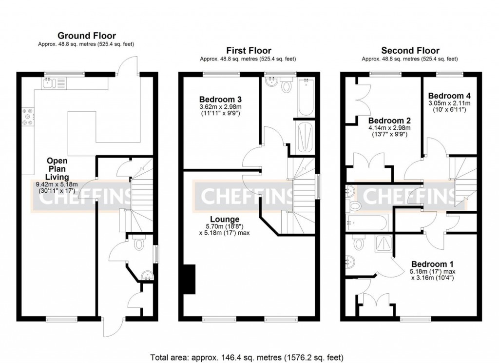 Floorplans For Douglas Court, Ely