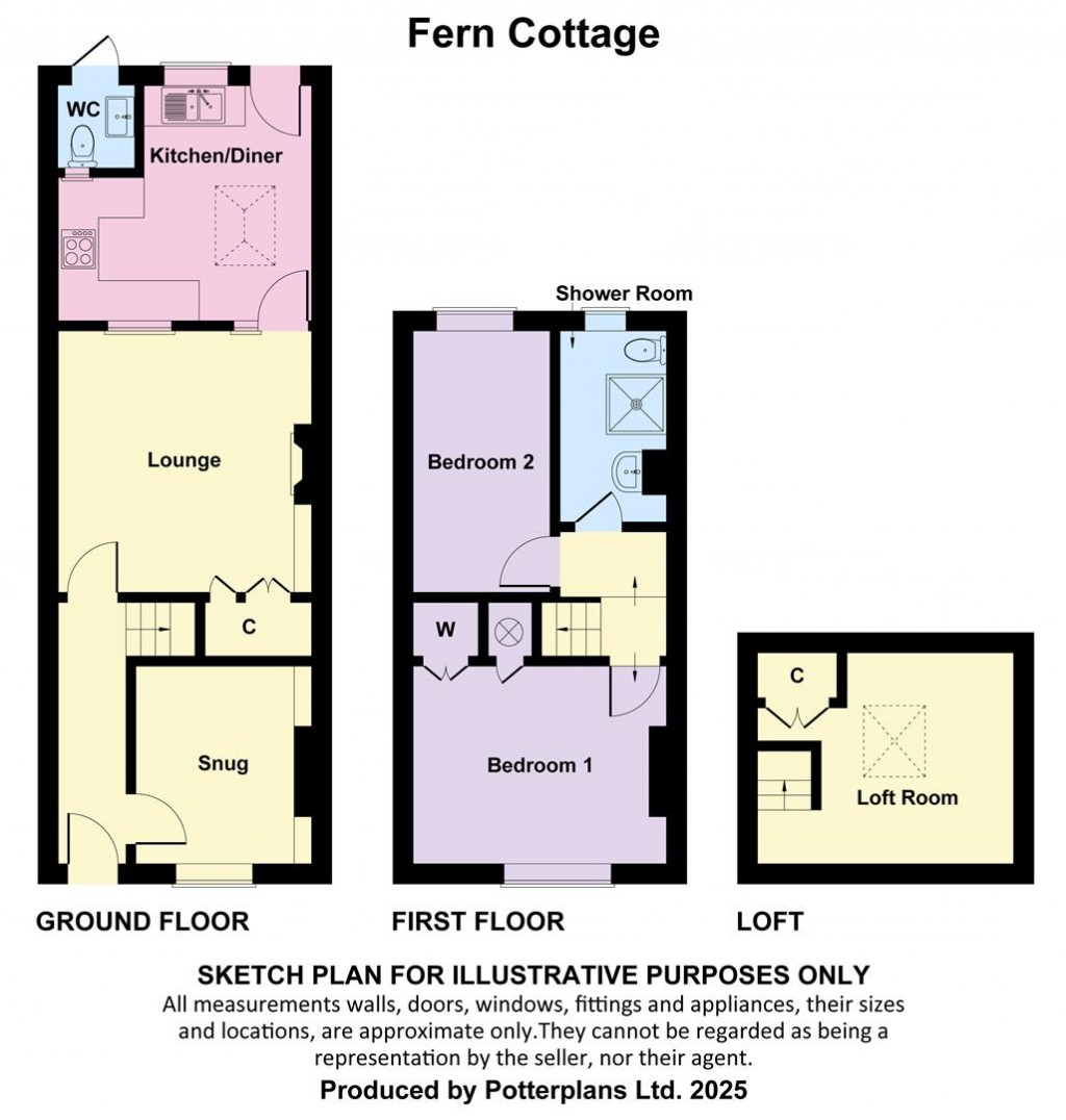 Floorplans For Totland Bay, Isle of Wight