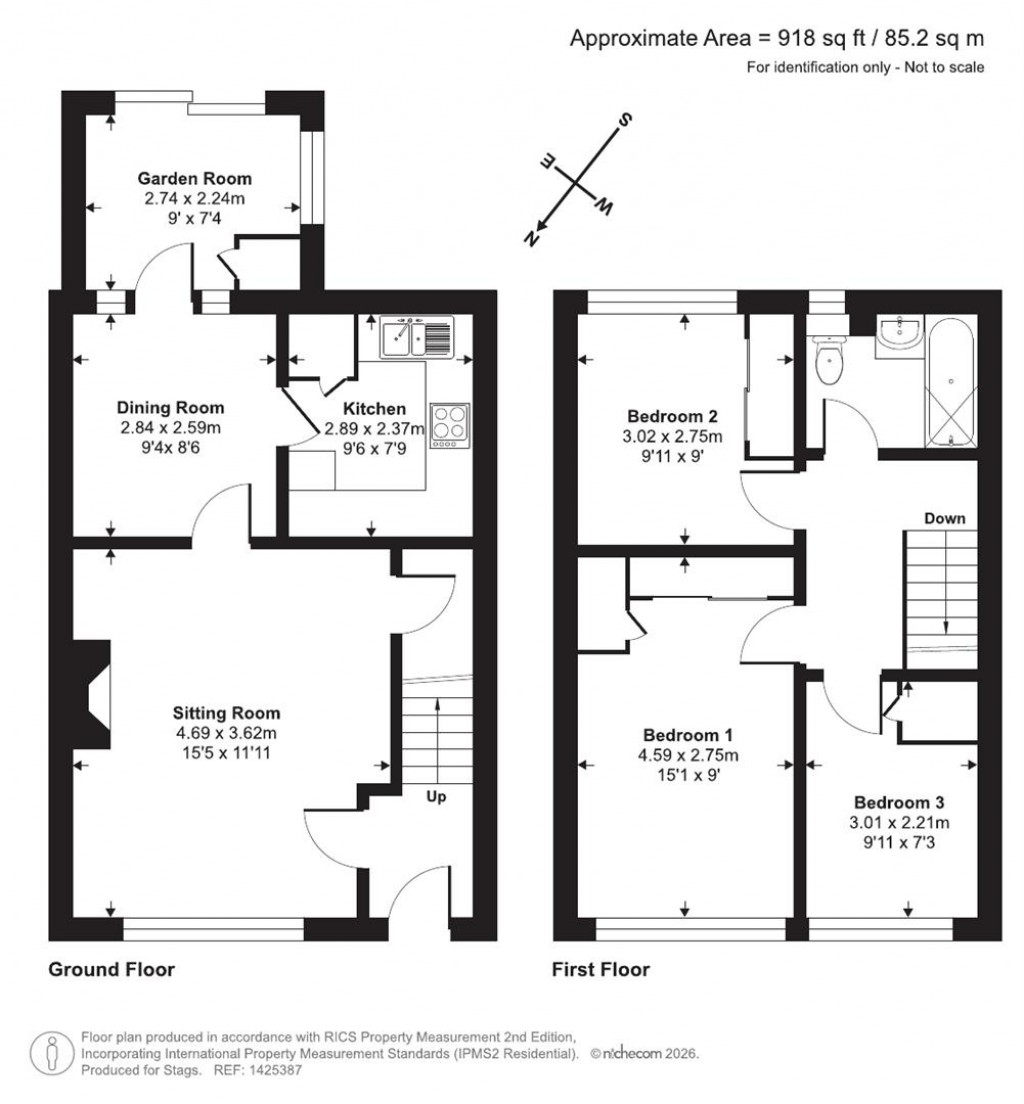 Floorplans For Vivary Road, Taunton