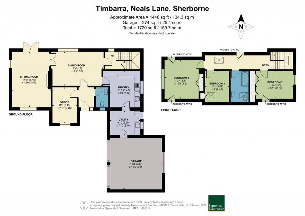 Floorplans For Neals Lane, Chetnole, Dorset