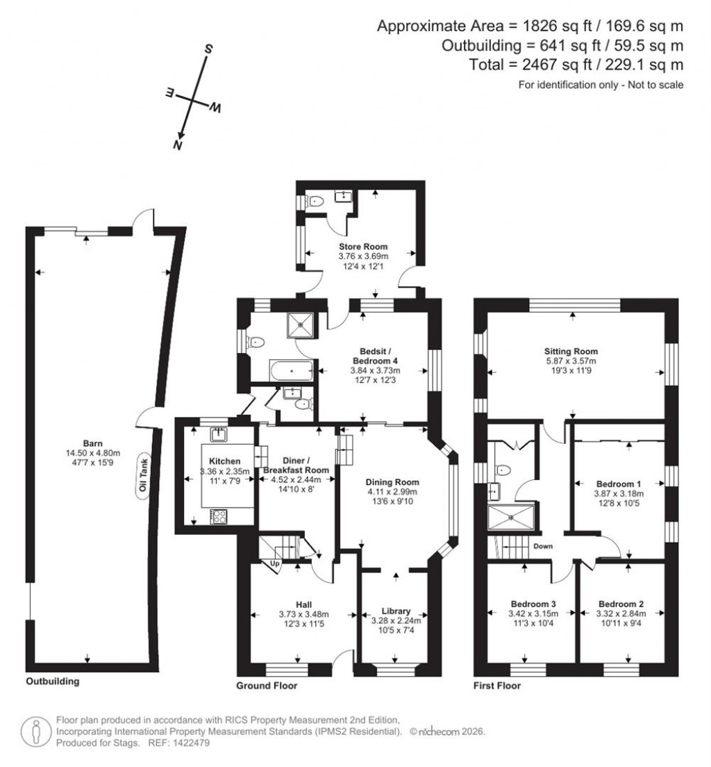 Floorplans For Church Hill, Musbury, Axminster