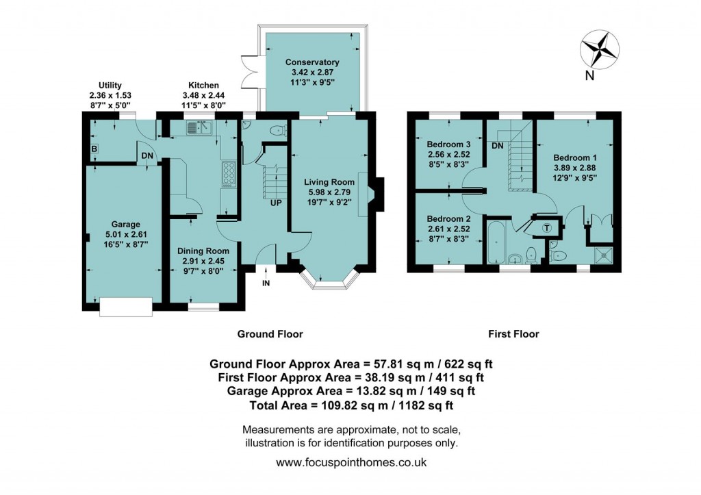 Floorplans For Woburn Close, Banbury
