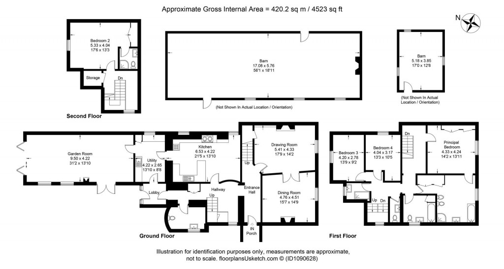 Floorplans For East Ogwell, Newton Abbot