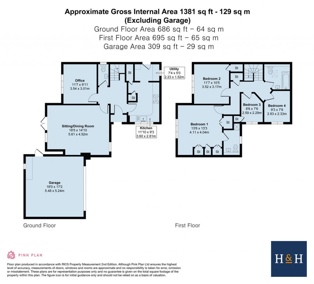 Floorplans For Whitecroft Gardens, Woodford Halse, NN11