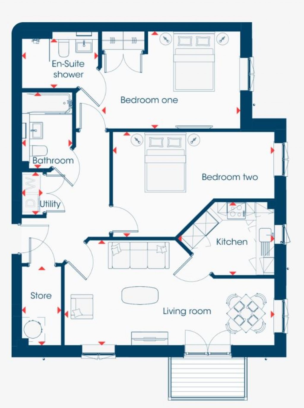 Floorplans For Weirfield Road, Exeter
