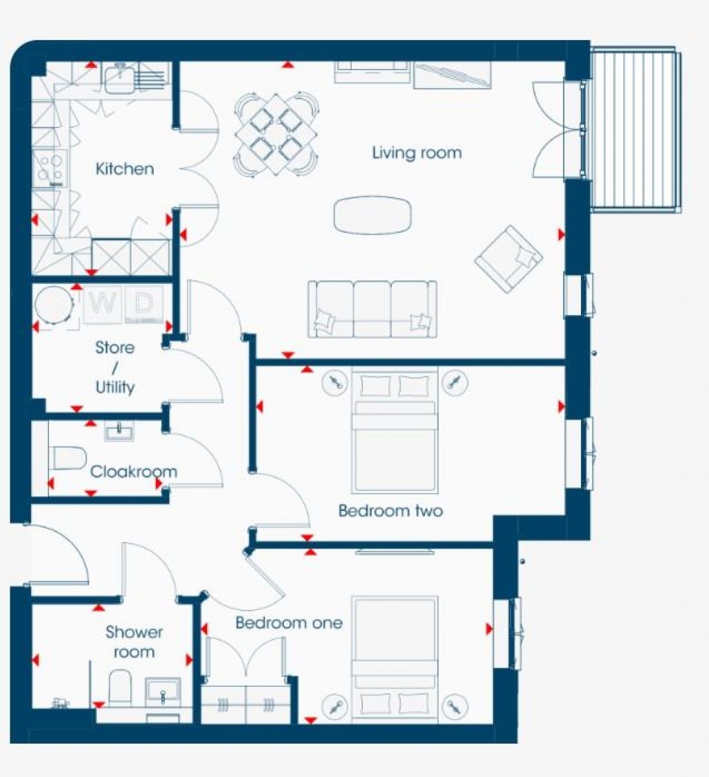 Floorplans For Weirfield Road, Exeter