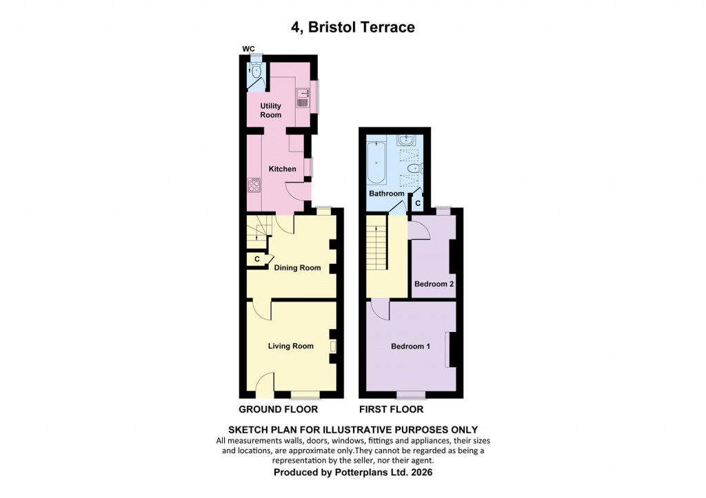 Floorplans For Freshwater Bay, Isle of Wight