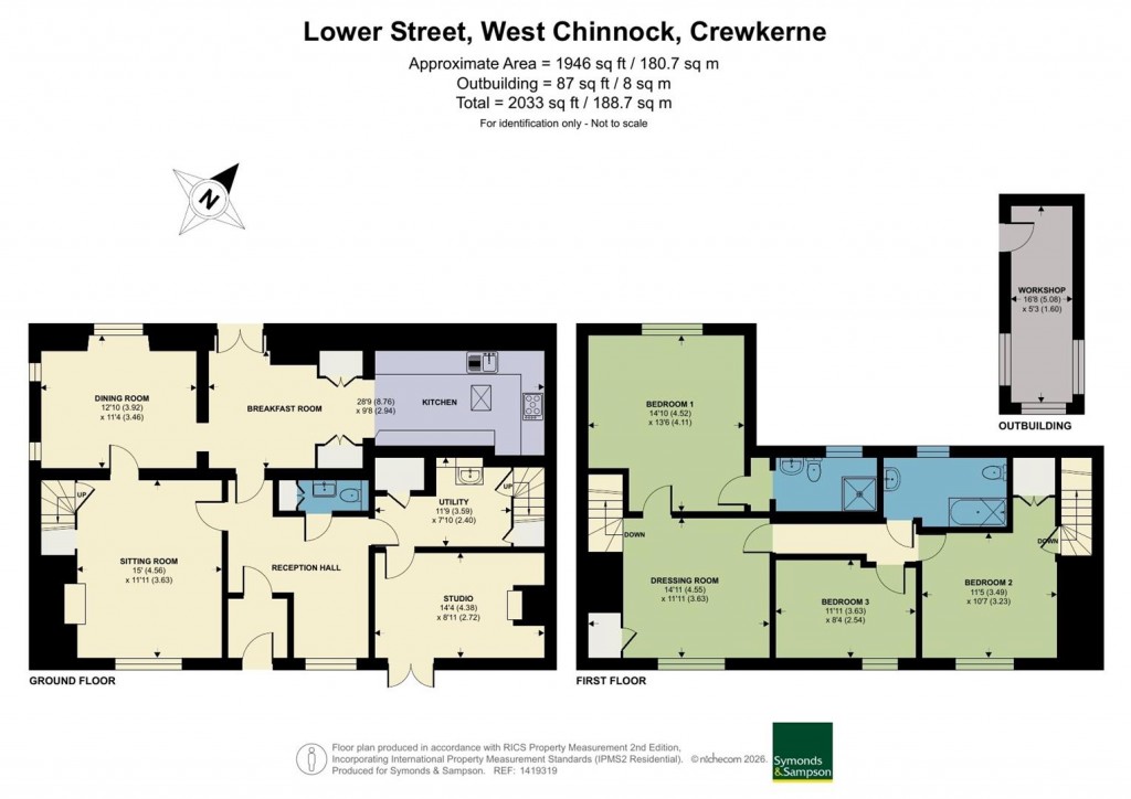 Floorplans For Lower Street, West Chinnock, Crewkerne