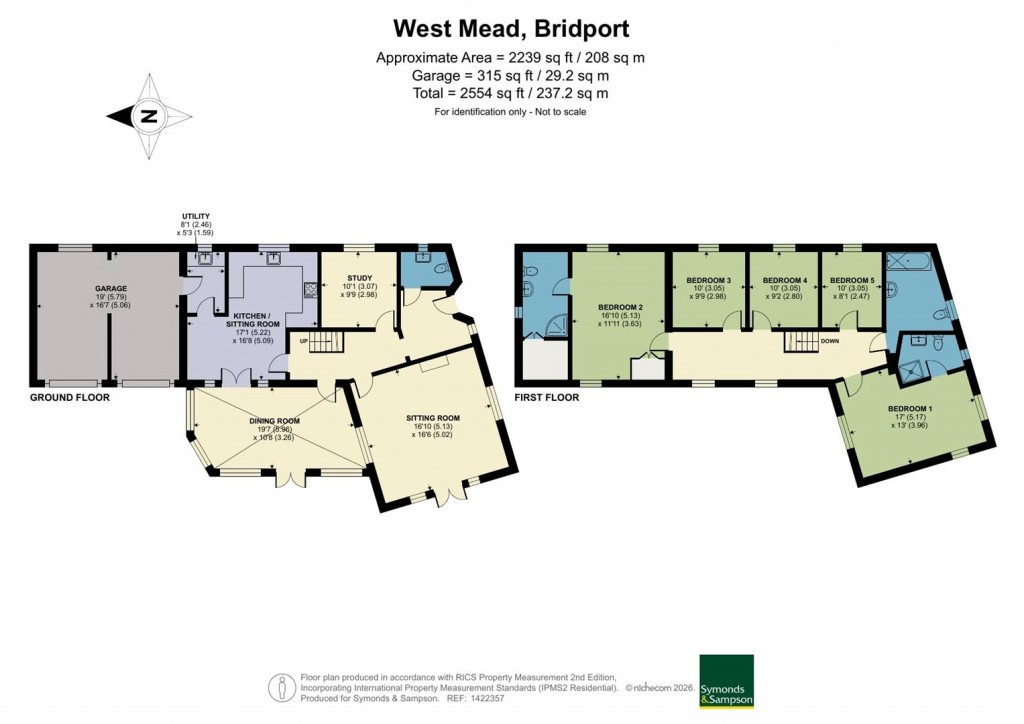 Floorplans For West Mead, Bridport