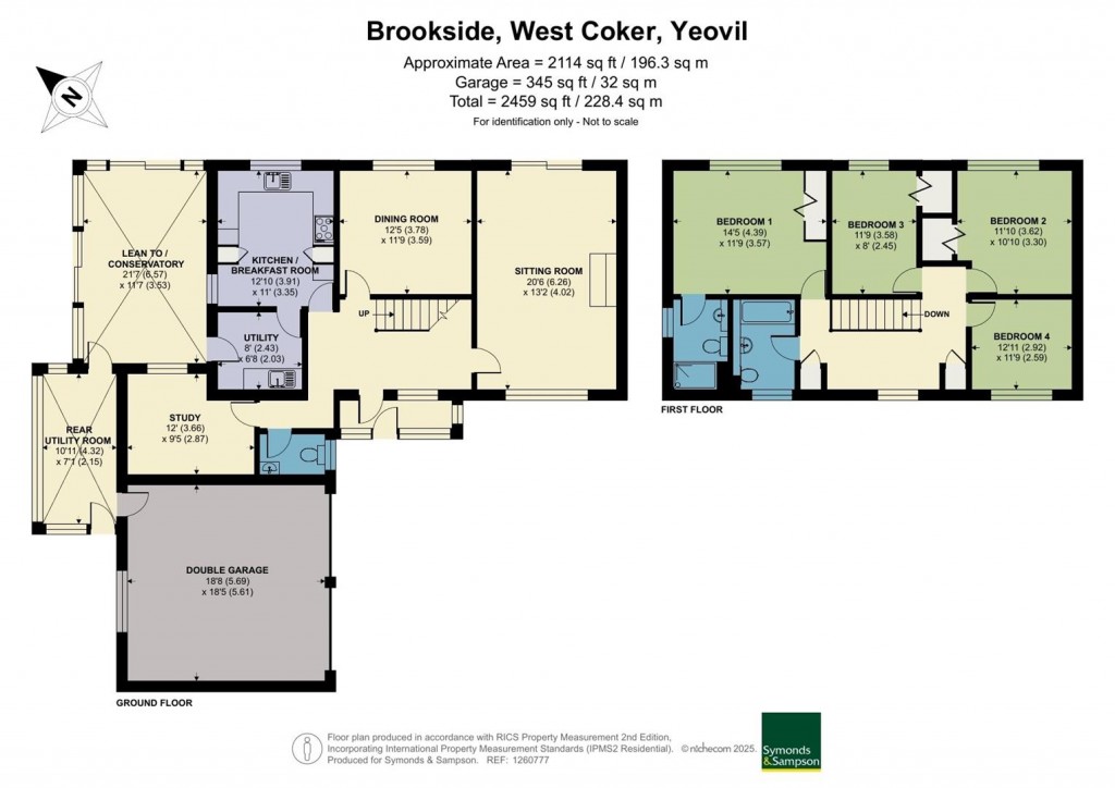 Floorplans For Brookside, West Coker, Yeovil