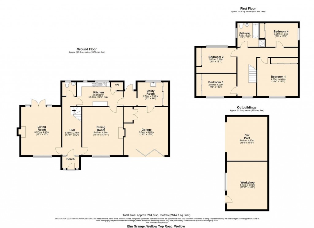 Floorplans For Wellow , Isle of Wight