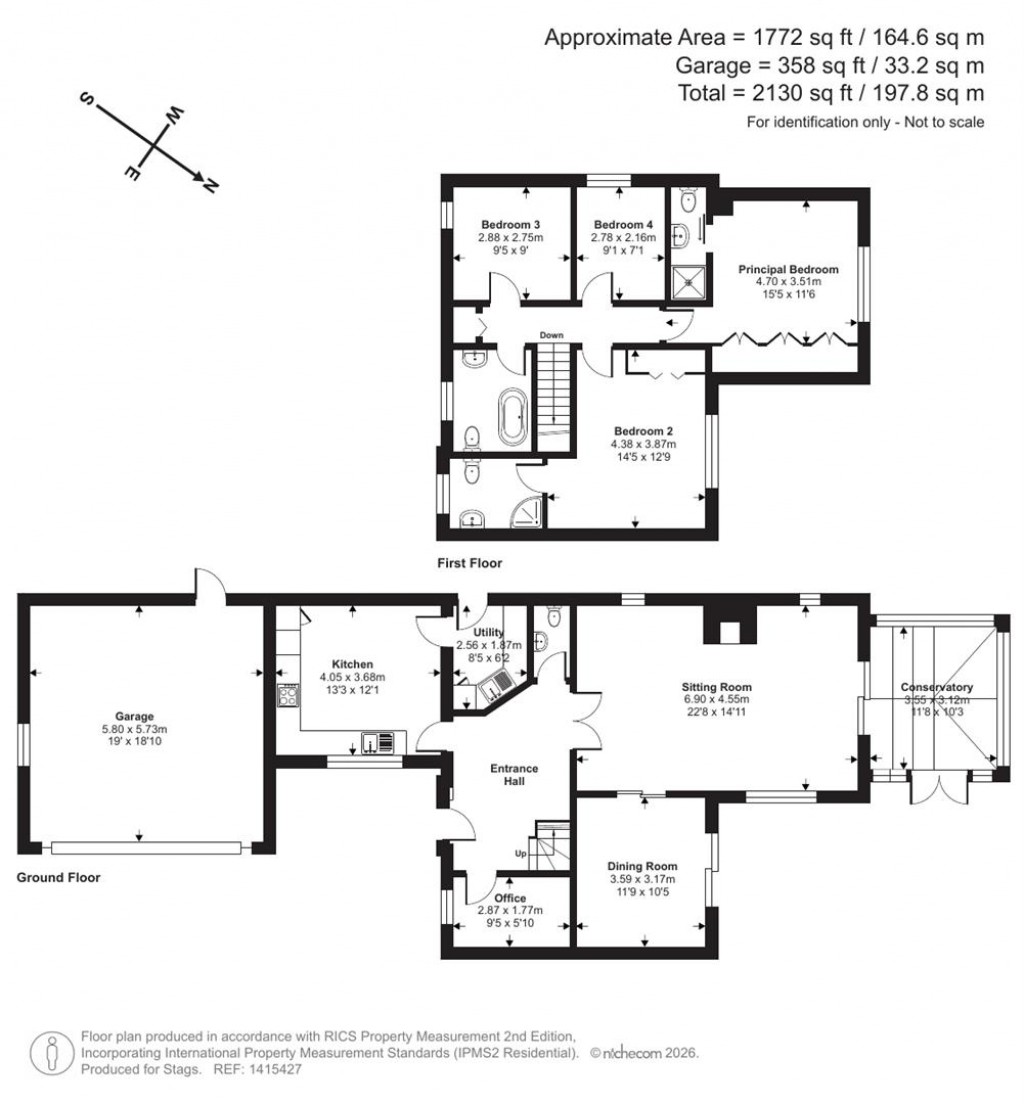Floorplans For Stowey Road, Fivehead, Taunton