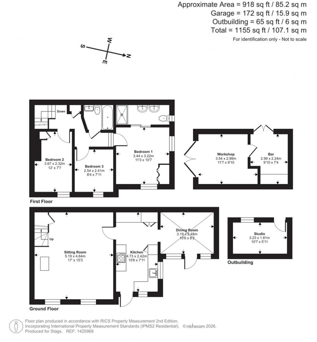 Floorplans For Higher Street, Merriott