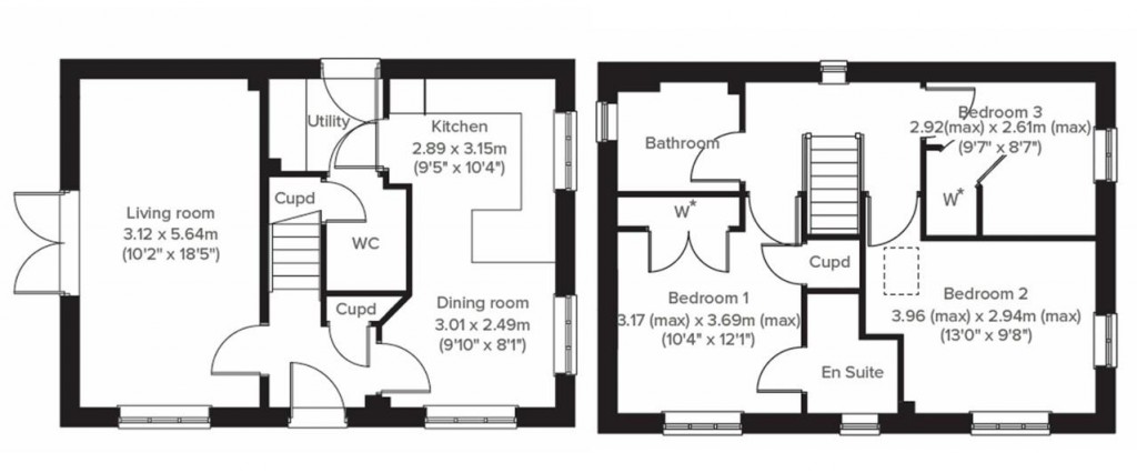 Floorplans For Clodgey Lane, Helston