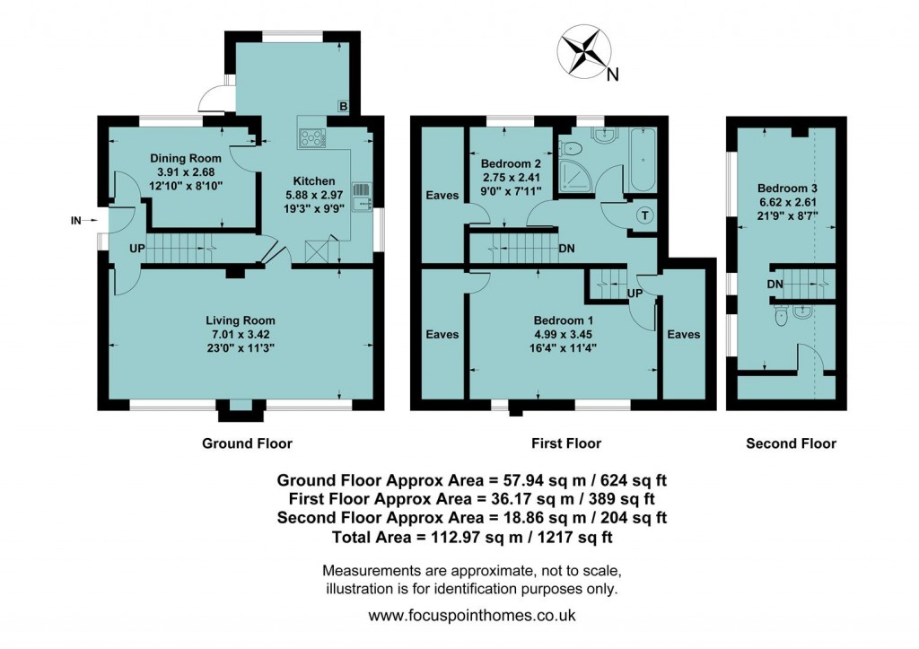 Floorplans For Heathcote Avenue, Banbury