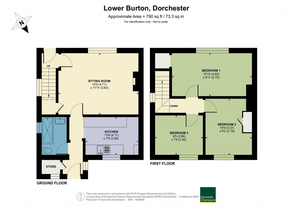Floorplans For Lower Burton, Dorchester