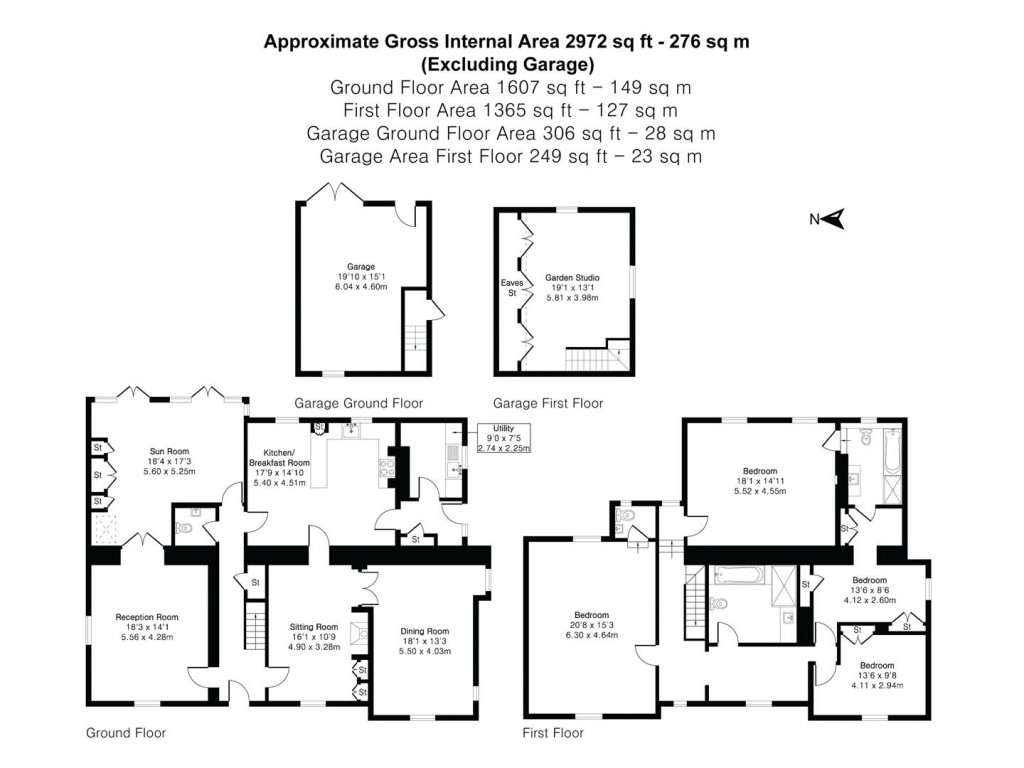 Floorplans For High Street, Newport, Saffron Walden