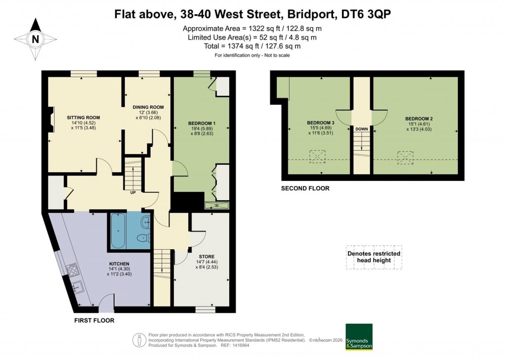 Floorplans For West Street, Bridport