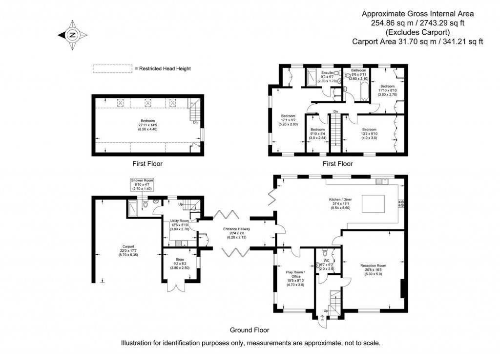 Floorplans For Petts Lane, Little Walden, Saffron Walden
