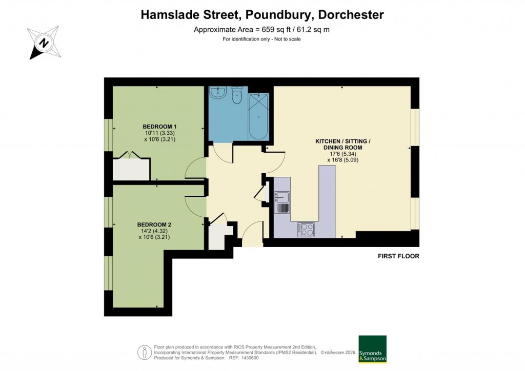 Floorplans For Hamslade Street, Poundbury, Dorchester