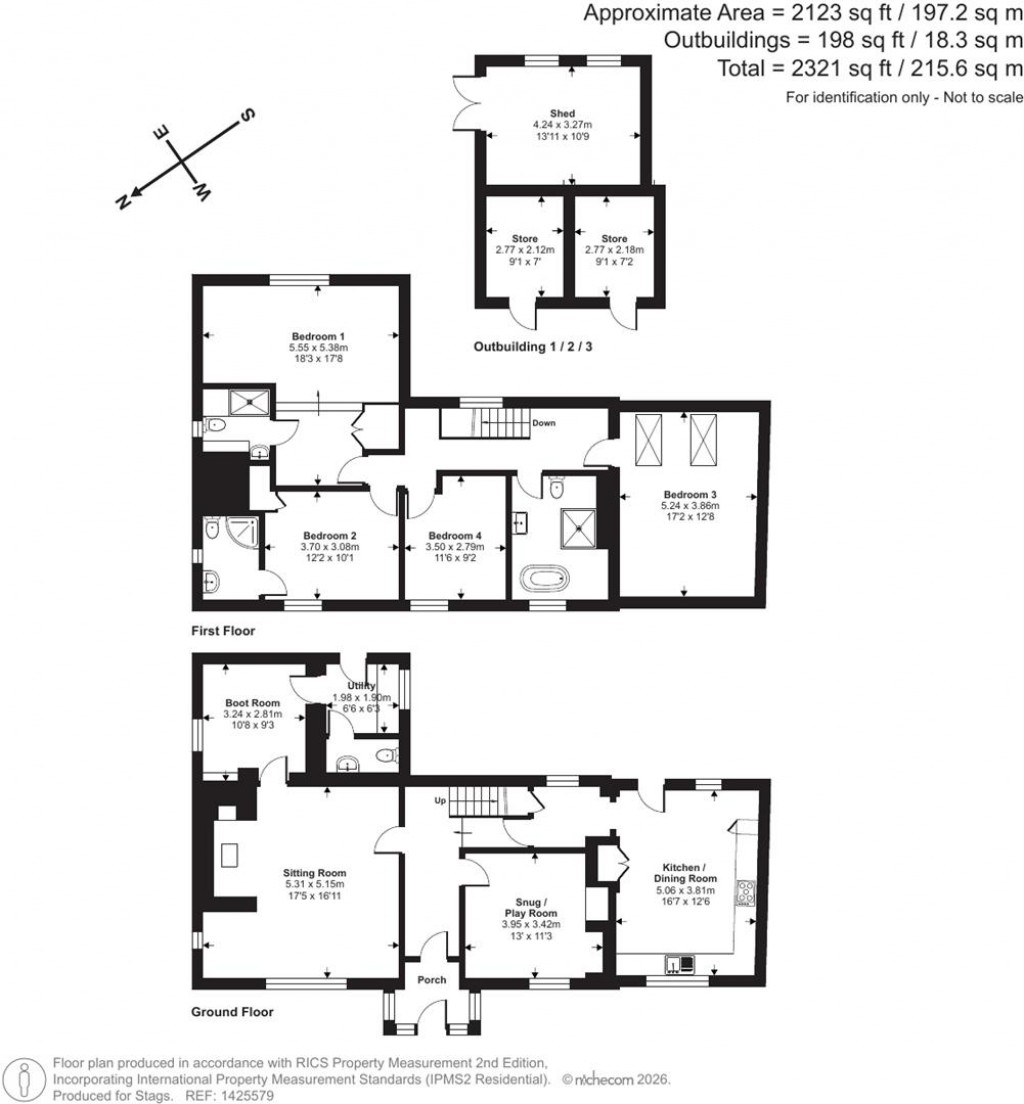 Floorplans For Meare Green, Stoke St. Gregory, Taunton