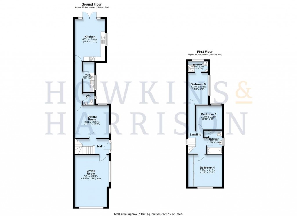 Floorplans For Melbourne Road, Ibstock