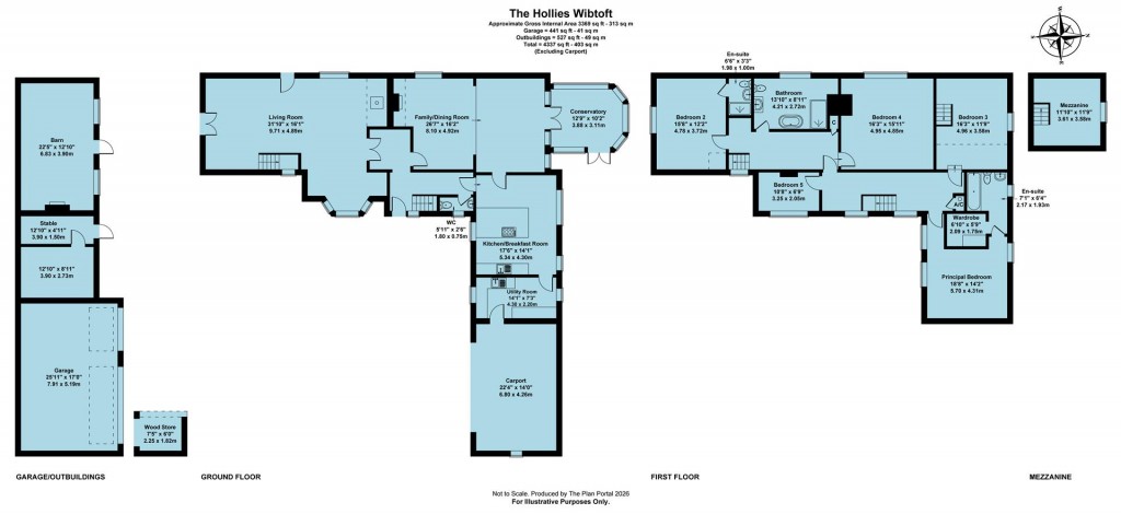Floorplans For Wibtoft, Warwickshire