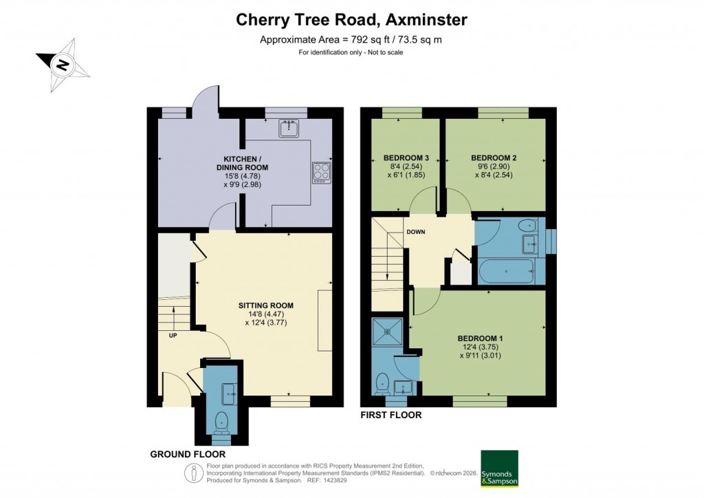 Floorplans For Cherry Tree Road, Axminster