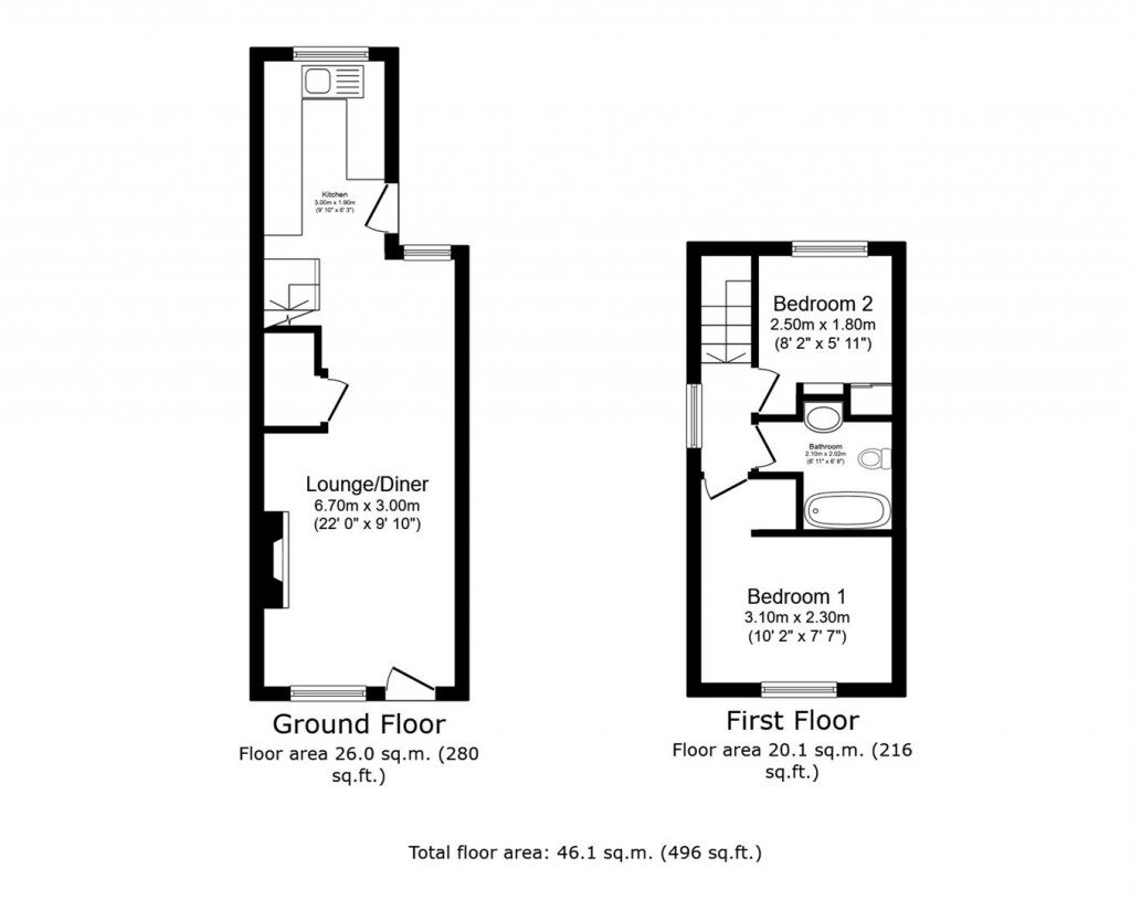 Floorplans For Carmen Street, Great Chesterford, Saffron Walden