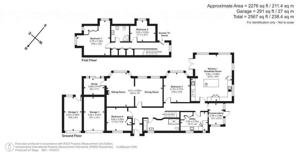 Floorplans For Shipton Lane, Burton Bradstock, Bridport