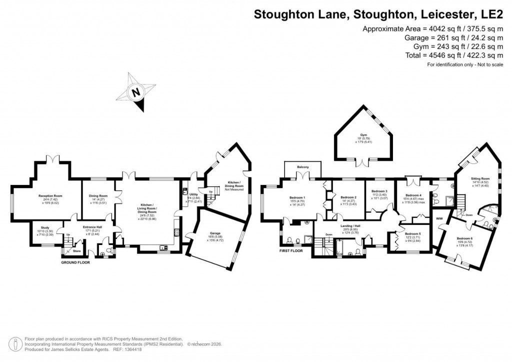 Floorplans For Stoughton Lane, Stoughton, Leicestershire