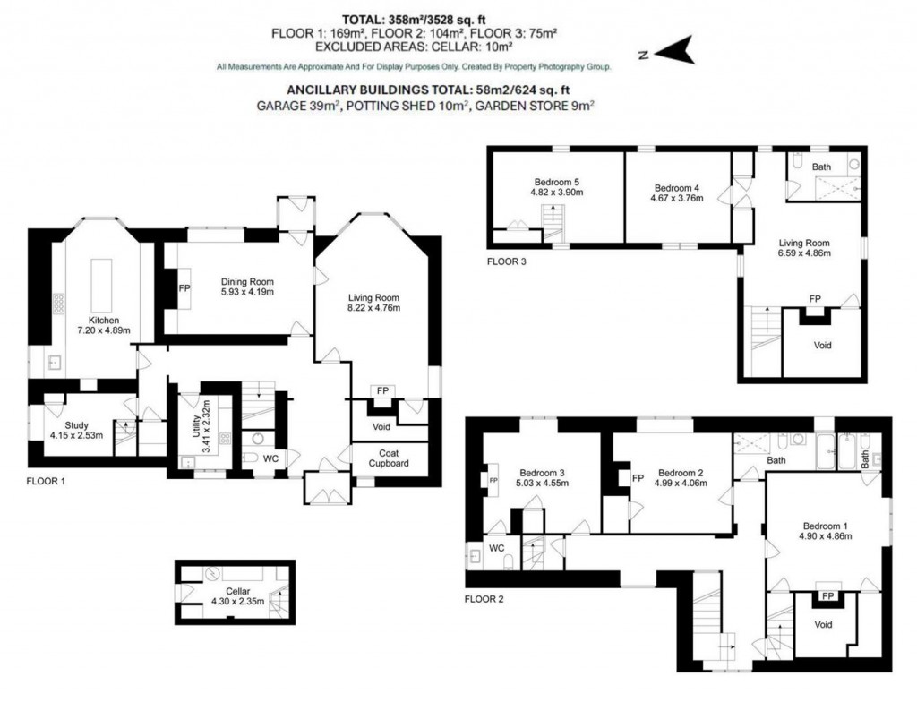 Floorplans For Church Lane, Buckland Ripers, Weymouth