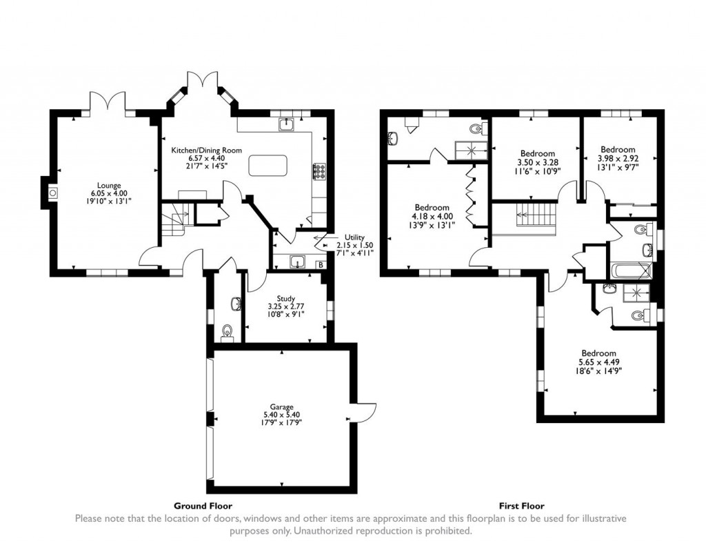 Floorplans For Ruddle Way, Langham, Rutland