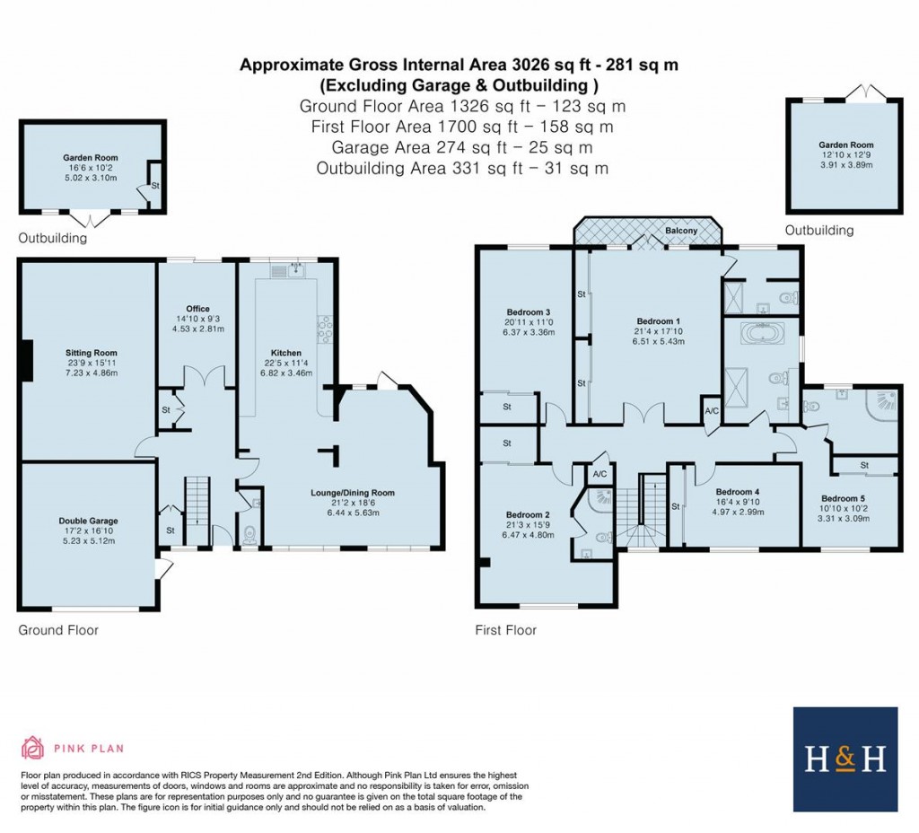 Floorplans For The Glebe, Badby, Daventry, NN11